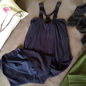 J Crew Twisted Ribbon Navy Sheath Dress NWT