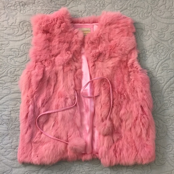Genuine Rabbit Fur Vest by Carrie Allen