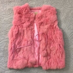 Genuine Rabbit Fur Vest by Carrie Allen