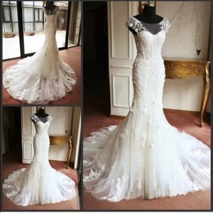 Wedding real white dress