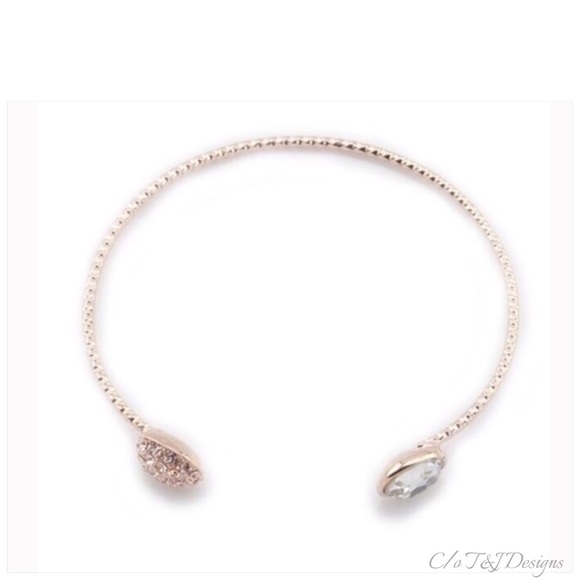 🌟1 Left!🌟T&J 14K Rose Gold Crystal Bracelet! - Picture 3 of 4