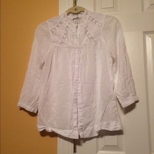 White H&M blouse size 6