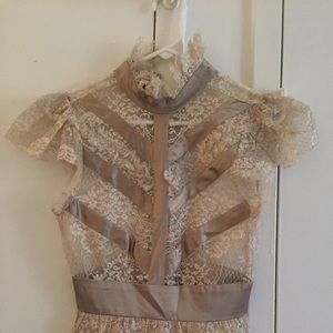 Single champaign colored top