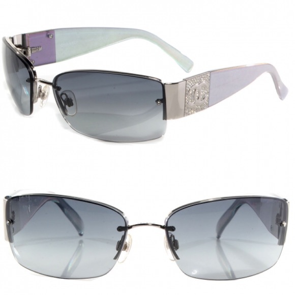 Chanel CC Rhinestone Sunglasses