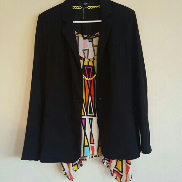 *must go* Black Cotton Blazer
