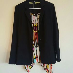 *must go* Black Cotton Blazer