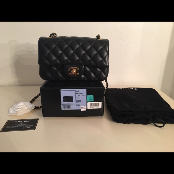 ‼️SOLD‼️ CHANEL Lambskin Rectangular Mini Flap - Picture 2 of 4