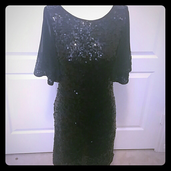 Black Sequin evening cocktail dress - Picture 1 of 2