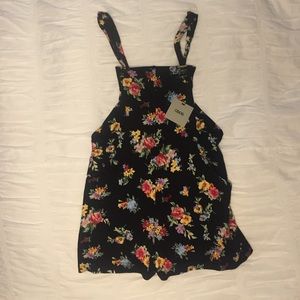 asos floral overalls romper