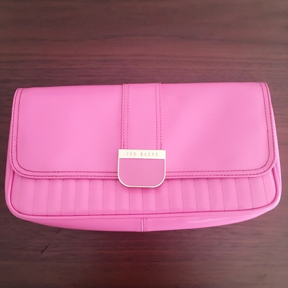 Ted Baker Bubblegum Pink Patent Clutch
