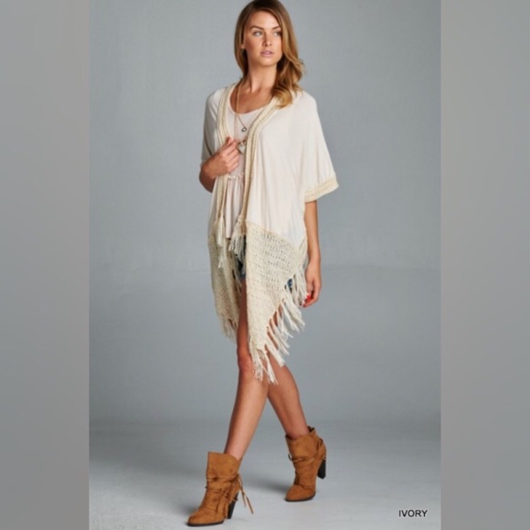 Bailey🔸 Crochet Boho Cardigan - Picture 3 of 4