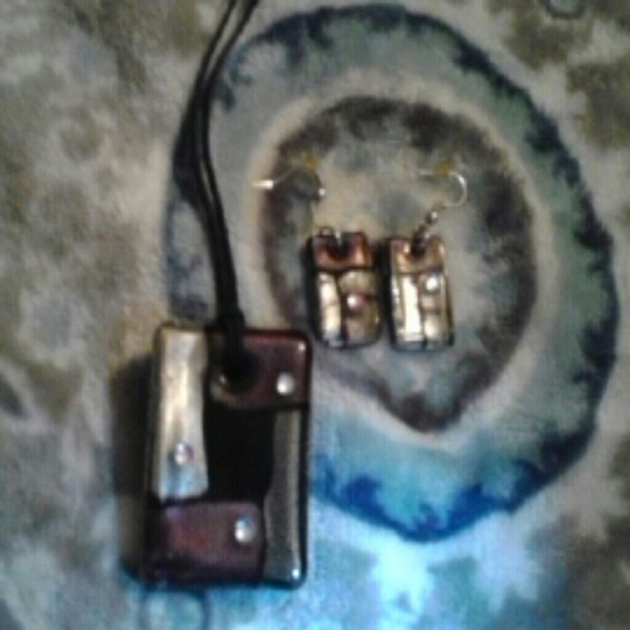 Beautifully hand crafted  necklace and  earrings