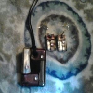 Beautifully hand crafted  necklace and  earrings