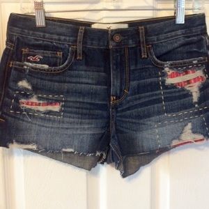Hollister high rise jean shorts