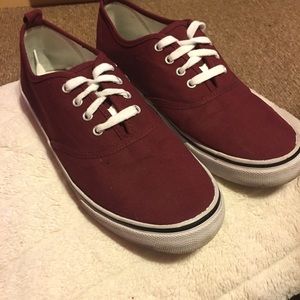Burgundy H&M sneakers