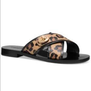 Sale! New! Coach coral ocelot shoe