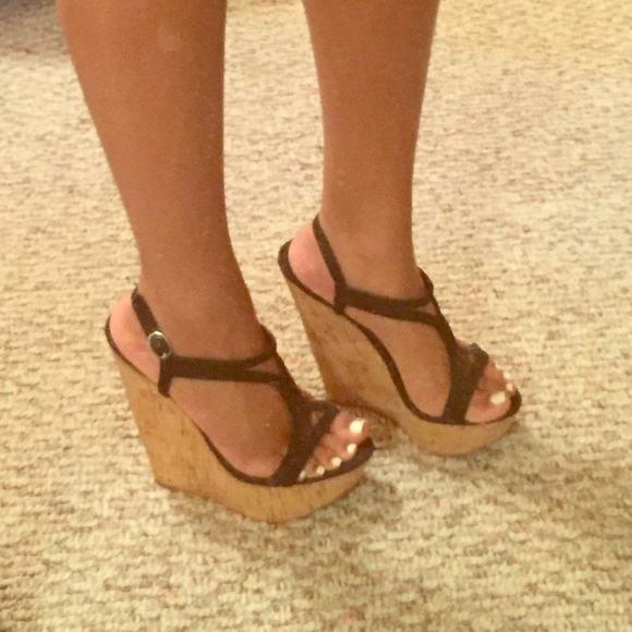Steve Madden 5 1/2 in. Cork Wedges