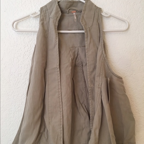 Tan Free People Vest - Picture 2 of 4