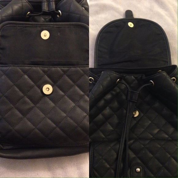🚫sold🚫Black quilted back pack! - Picture 3 of 4
