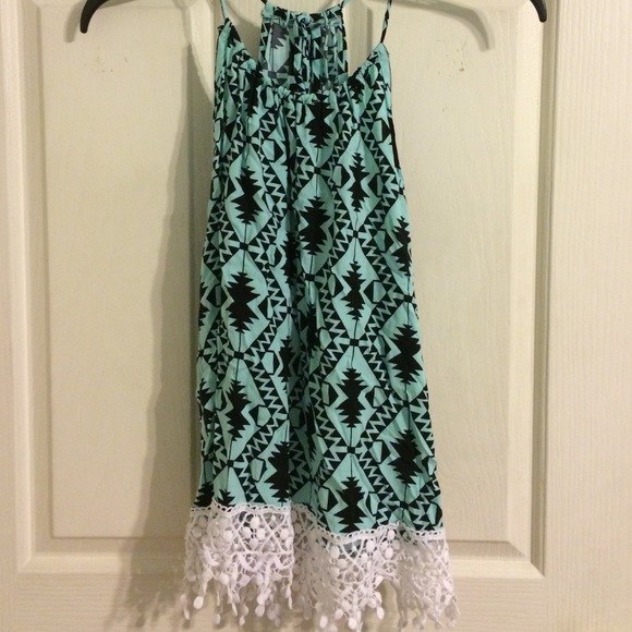 Tribal tank crop top