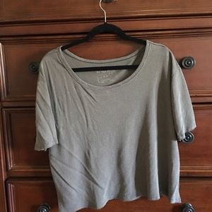 Free People 3/4 Sleeve Scoop Neck Top