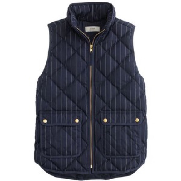 💲LOWEST💲 Navy Pinstripe Excursion Vest NWT! - Picture 3 of 4