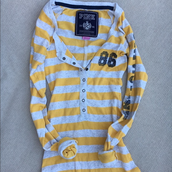 VS Pink Button Up Long Sleeve Shirt