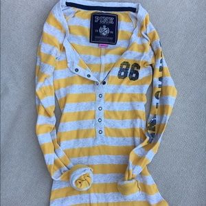 VS Pink Button Up Long Sleeve Shirt