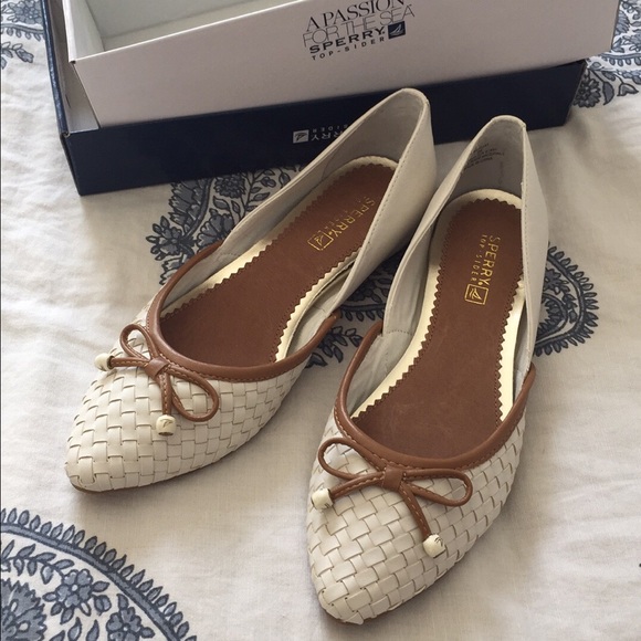 NIB Sperry Morgan Woven Ballet Flats Size 8