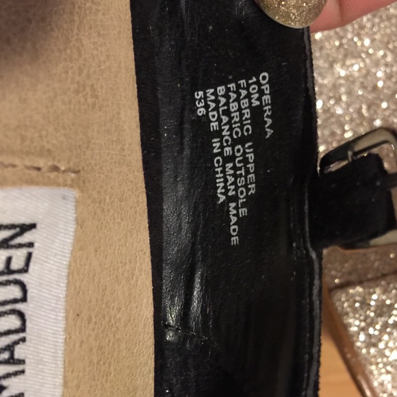 Gold sequin wedges - Picture 4 of 4