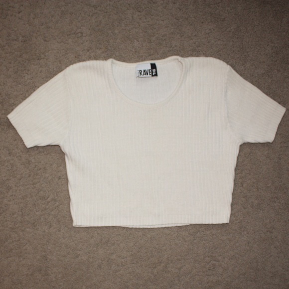 Vintage Cream Crop Top
