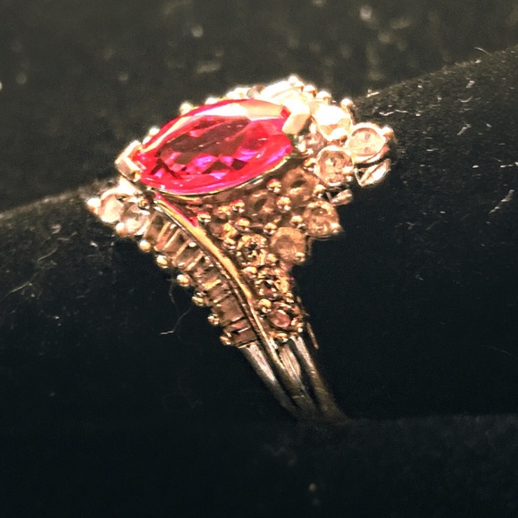 .925 Silver Ruby Ring - image 3