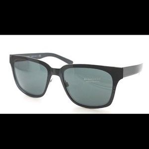 Authentic Burberry Black Metal Wayfarer Sunglasses