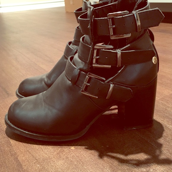 Asos buckle booties