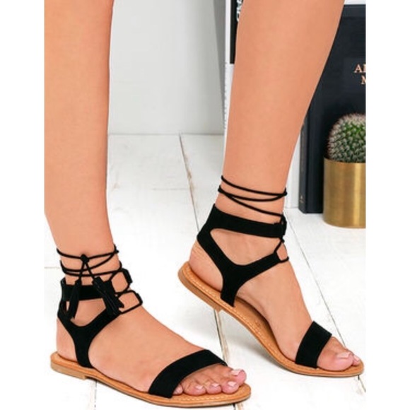 Lace up fringe tassel sandals💕 - Picture 2 of 4