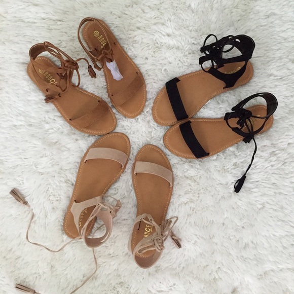 Lace up fringe tassel sandals💕 - Picture 4 of 4