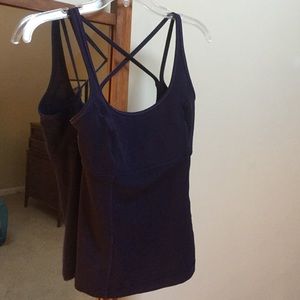 Lululemon plum tank top/bra