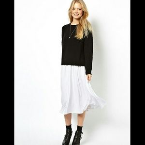 ASOS Full Midi Skirt - Winter white