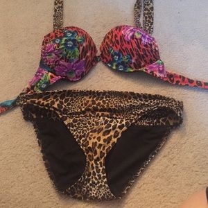 Victoria secret colorful Leopard bikini