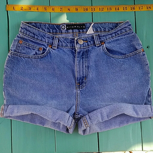 High waisted Denim shorts size 28"w "