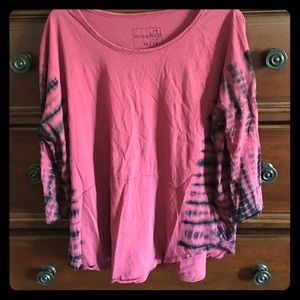 Free people 3/4 sleeve scoop neck