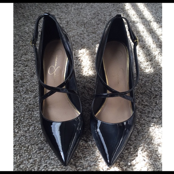 Jessica Simpson Cross Strap Pumps 8 1/2