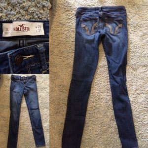 Hollister dark wash jeggings size 3L