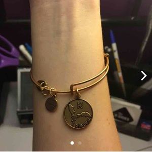 Gold Pisces Alex and Ani bracelet