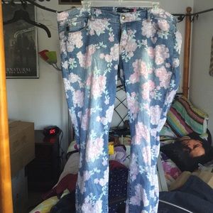 Floral Skinny Jeans