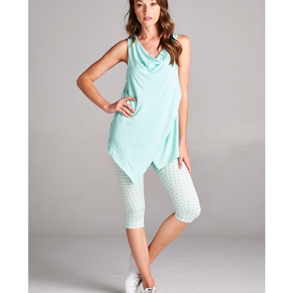 Pastel Cowl Neck Tank Tops - Picture 2 of 2