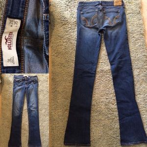 Hollister dark wash bootcut jeans size 3L