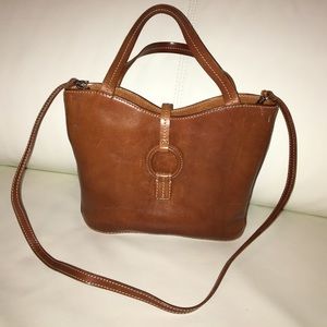 Leather Fossil hand bag