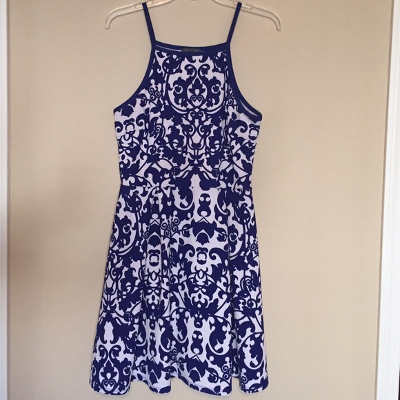 Royal Blue Fit & Flare Dress