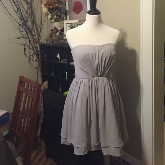 Gray bridesmaid/party dress